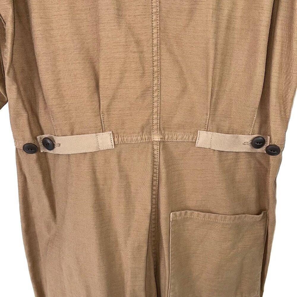 Madewell As Ever Womens Overall Size Medium Brown Coverall Pockets Pure Cotton - Picture 6 of 10